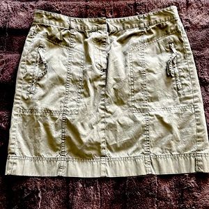 Ann Taylor Loft Army Miniskirt. Size 8